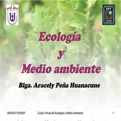 Ecología y Estructura Trófica