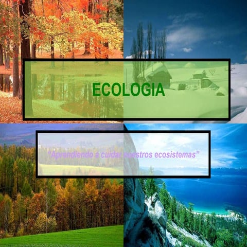 Ecologia Y Ecosistemas