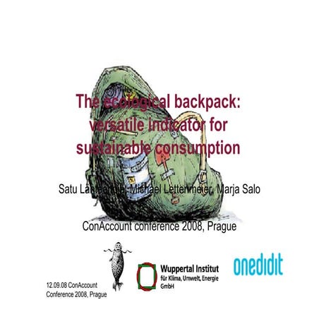 Ecological backpack