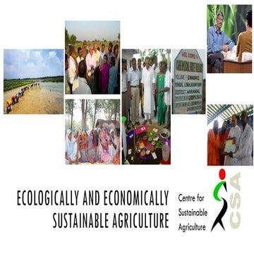 Ecologically and economically sustainable agriculture