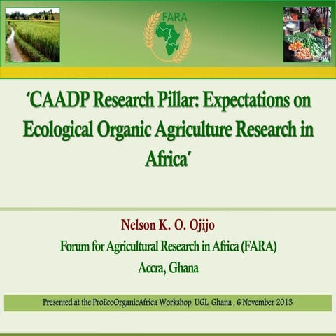 Ecological organic agriculture & Africa's new Green Revolution