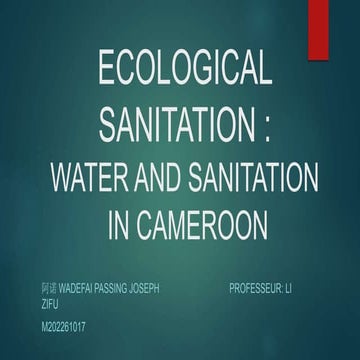 ECOLOGICAL SANITATION...............pptx