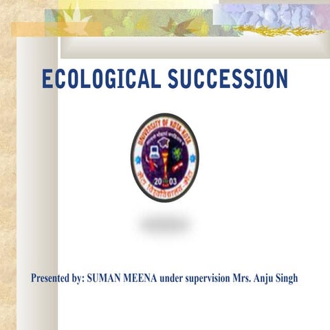 Ecological succession