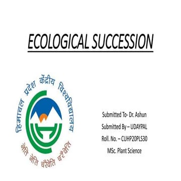 Ecological sucession,SUCESSION,HYDROXERE