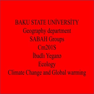 Ecology.climate change