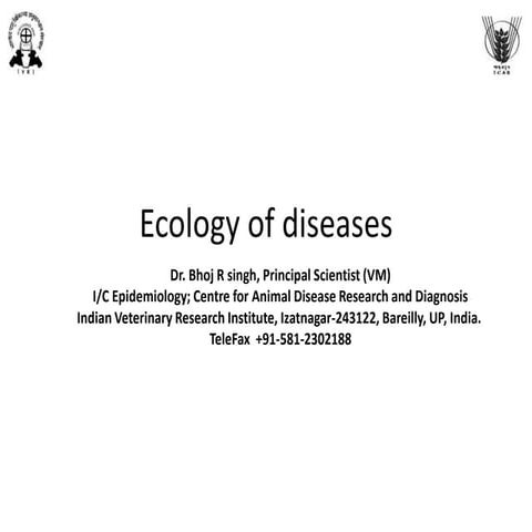 Ecology of diseses