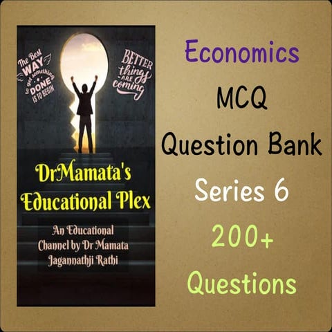 Economics MCQ by Dr Mamata Rathi 6