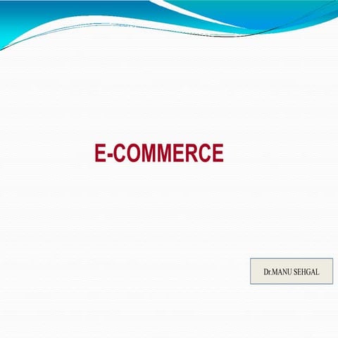E commerce | PPTX