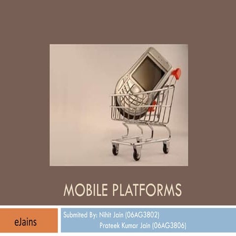E commerce - mobile platforms