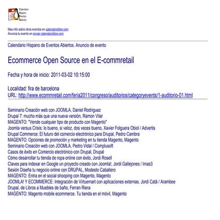 Ecommerce Open Source en el E-commretail