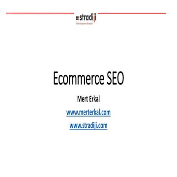 E-Ticarette SEO