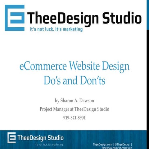 Ecommerce Website Design Do's and Don'ts