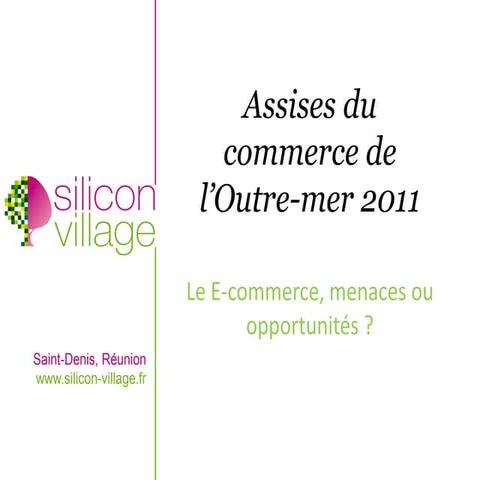 Ecommerce à l'île de la Réunion - Assises du Commerce de l'Outre-mer à la Réunion 2011