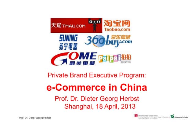 eCommerce in China_Dieter Georg Herbst