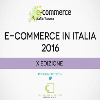 E-commerce in Italia 2016