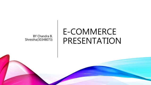 Ecommerce Introduction Ppt Free Download Ecommerce Introduction Ppt Free Download
