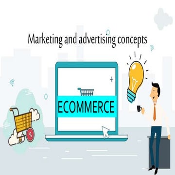 E commerce Marketing and Advertising concepts