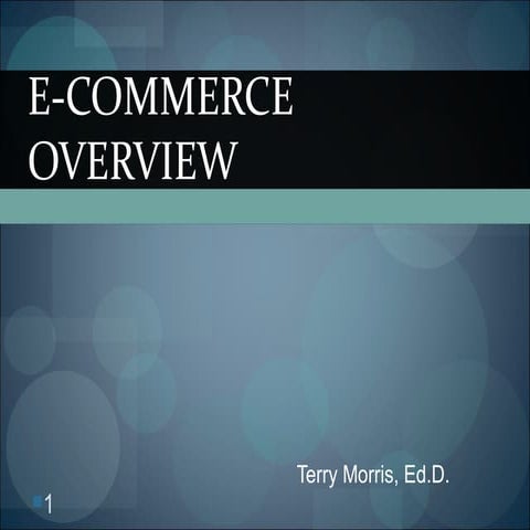 Ecommerceoverview 110423165348-phpapp02