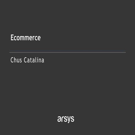 Webinar –Introducción al  eCommerce II