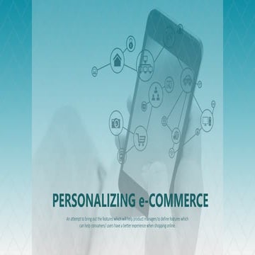 Personalizing eCommerce