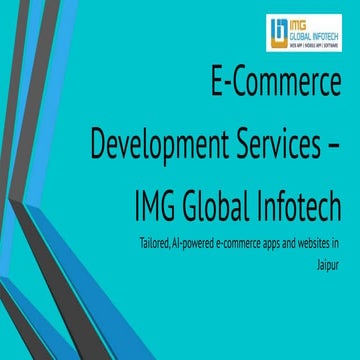 E‑Commerce Development Services – IMG Global Infotech