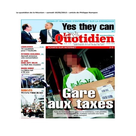 Ecommerce Réunion - Gare aux taxes 