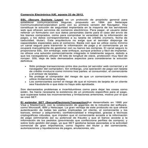Protocolo set | PDF