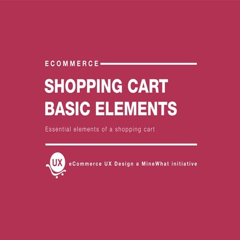 eCommerce shopping cart - basic elements