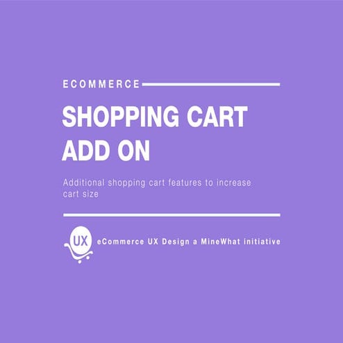 eCommerce shopping cart add ons