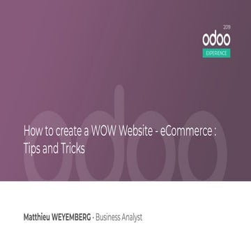 How to Create a WOW Website - eCommerce: Tips and Tricks