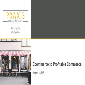 Ecommerce to Profitable commerce