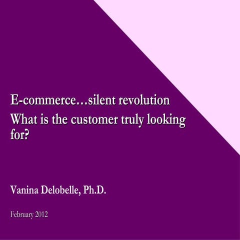 E-commerce silent revolution