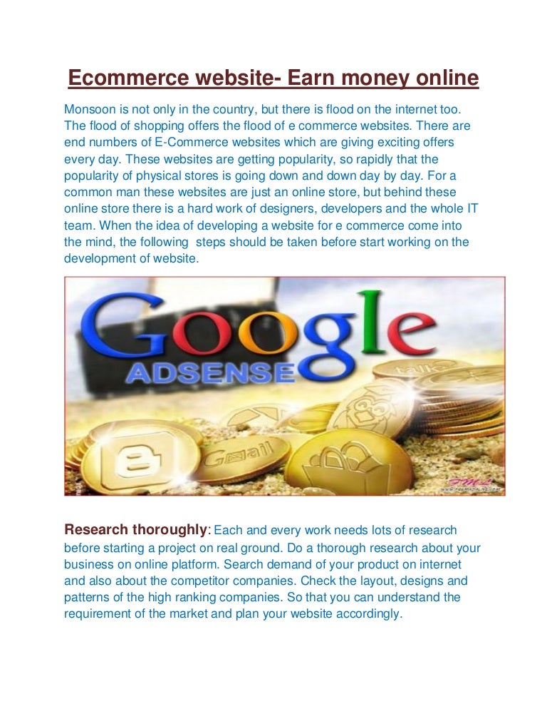 Earn money online