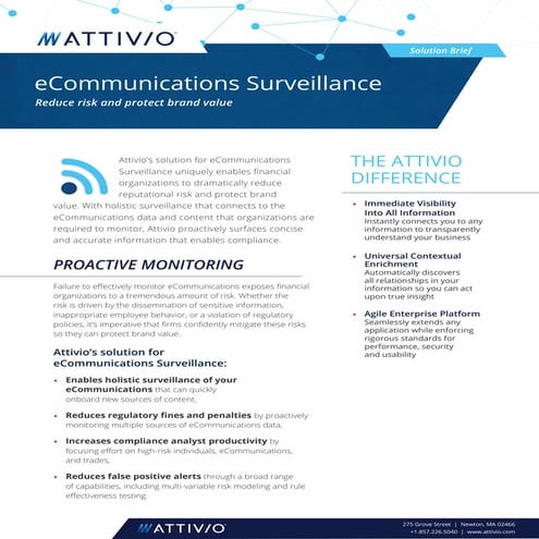 eCommunications Surveillance Solution Brief 