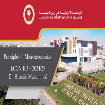 ECON 103 - Chapter 2 of micro economics for