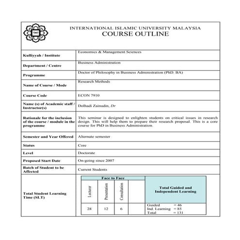 Econ 7910 research methods_seminar for ph_d's students