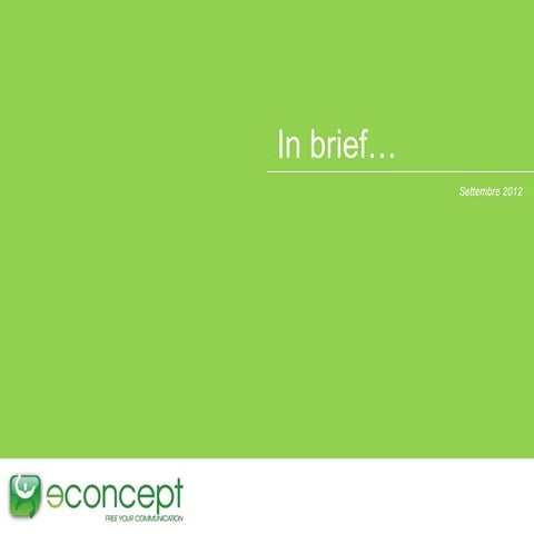 Presentazione di E-concept