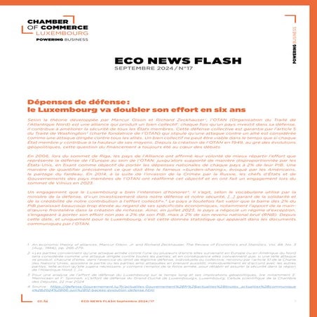 Chambre de commerce - Eco News Flash BAT