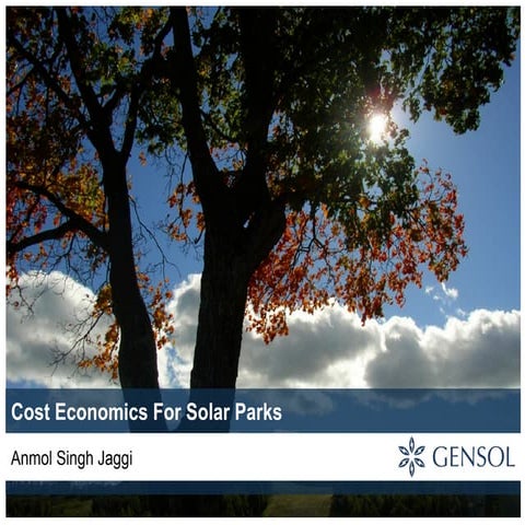Economics of Solar Park