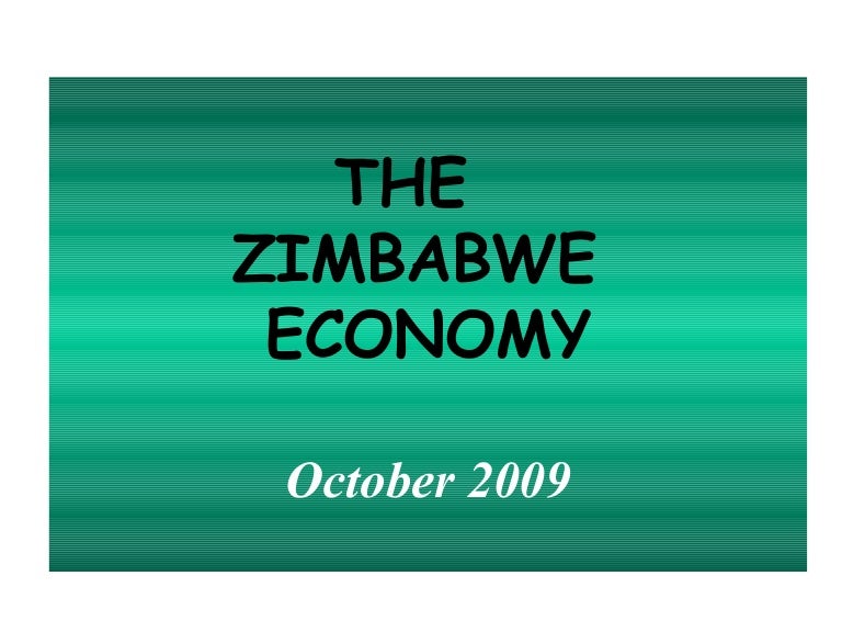 Zimbabwe Economy October 2009