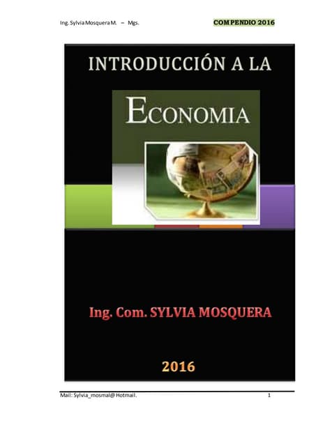 Economía  2016 unidad 2