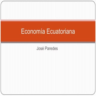 Economía ecuatoriana