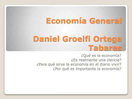Economía general diapositivas