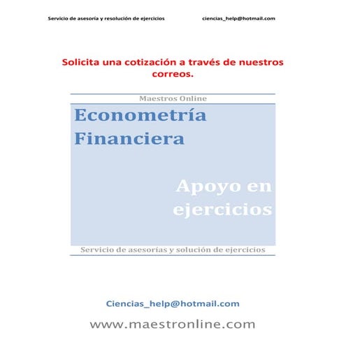 Econometria financiera
