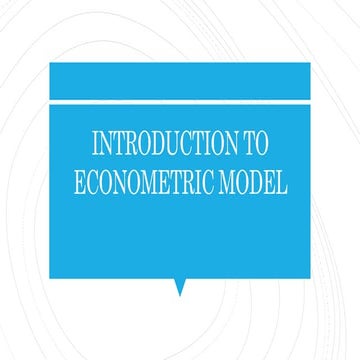econometric modeling.pptx