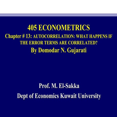 Econometrics ch13