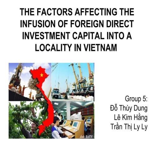 Econometrics the factors affecting the infusion of foreign direct investment ...