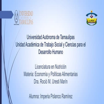 "Economia y Politicas Alimentarias"