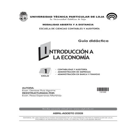 Presentación introducción a la economía | PPTX