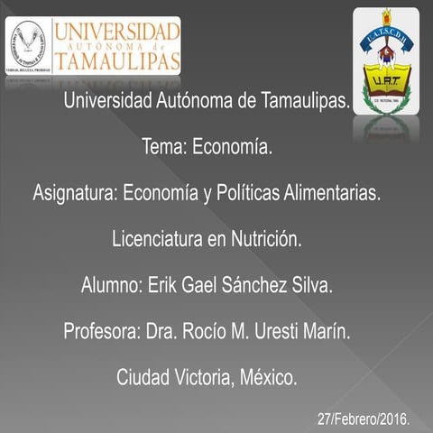 Economía Y Políticas Alimentarias